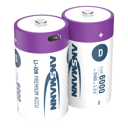 Ansmann Oplaadbare batterij Type D 6000mAh