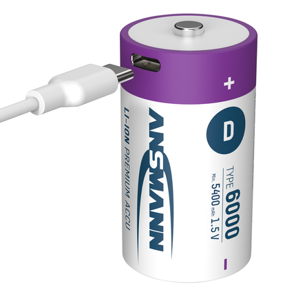 Ansmann Oplaadbare batterij Type D 6000mAh
