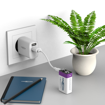 Ansmann Oplaadbare batterij 9V 400mAh