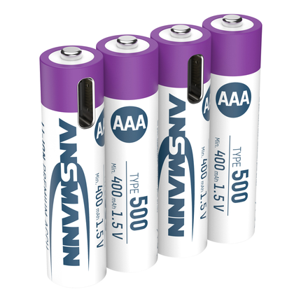 Ansmann Oplaadbare batterij AAA 500mAh