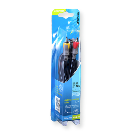 Scanpart Aansluitkabel 3.5 S(M)-3xTulp 2,5m