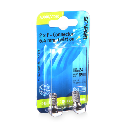 Scanpart F-Connector 6.4mm (M)