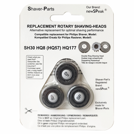 Shaver Parts Scheerkop voor Philips SH30/HQ8/HQ177