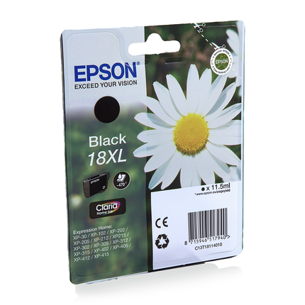 Epson Cartridge 18 XL (T1811) Zwart