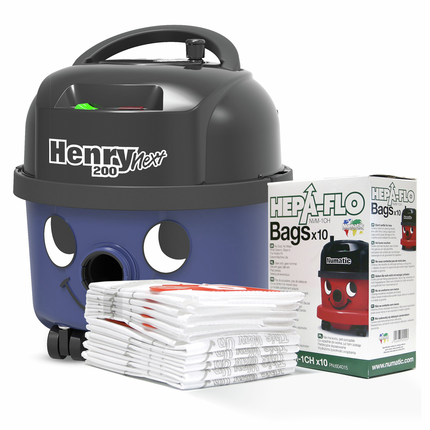 Numatic Stofzuiger Henry Next HVN206-11 Royalblue + 10 Stofzuigerzakken