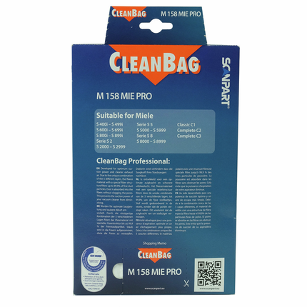 Cleanbag Stofzuigerzakken M158MIE Pro 5 stuks