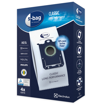 Electrolux Stofzuigerzak S-Bag Classic Long Performance 4 stuks