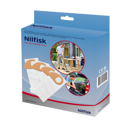 Nilfisk Stofzuigerzakken Buddy II 4 stuks