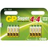 GP Super Alkaline AAA 4+4