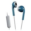 JVC hoofdtelefoon in-ear + microfoon blauw-grijs HA-F19M