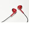 JVC hoofdtelefoon in-ear + microfoon rood-zwart HA-F19M