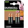 Duracell AAA 800 mAh 4 stuks Oplaadbare NiMH Batterij