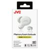 JVC Memory Foam Earbuds met Noise Cancelling in-ear hoofdtelefoon wit HA-A25T