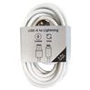 Musthavz laadkabel USB-A> Lightning 2 meter Wit