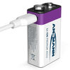 Ansmann Oplaadbare batterij 9V 400mAh