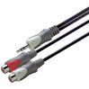Scanpart Verlengkabel 3.5 S(M)-2xTulp(F) 0,2m