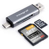 Integral kaartlezer USB SD/microSD met USB-C aansluiting