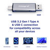 Integral kaartlezer USB SD/microSD met USB-C aansluiting