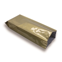 Side gusset bag 130 mm x 380 mm Gold