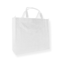 Non Woven Carrier Bags 400 mm x 350 mm White