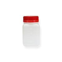 Krukke HDPE 500 ml med rød garantilokk