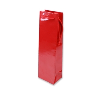 Papir Vin taske 120 mm x 400 mm Rød