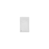 Recyclable Flat Bag with zipper 2.76 inch x 4.33 inch White