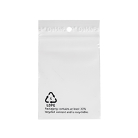 Recycled Gripbags 30% PCR 60 mm x 80 mm Transparent