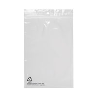 Druckverschlussbeutel aus recyceltem Material 120 mm x 180 mm Translucent