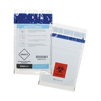 Specimen Transport Bag Recycled Privacy Safe 6.50 inch x 11.22 inch Transparent