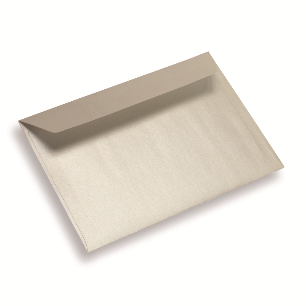 Gekleurde papieren envelop 175 mm x 125 mm Parelwit