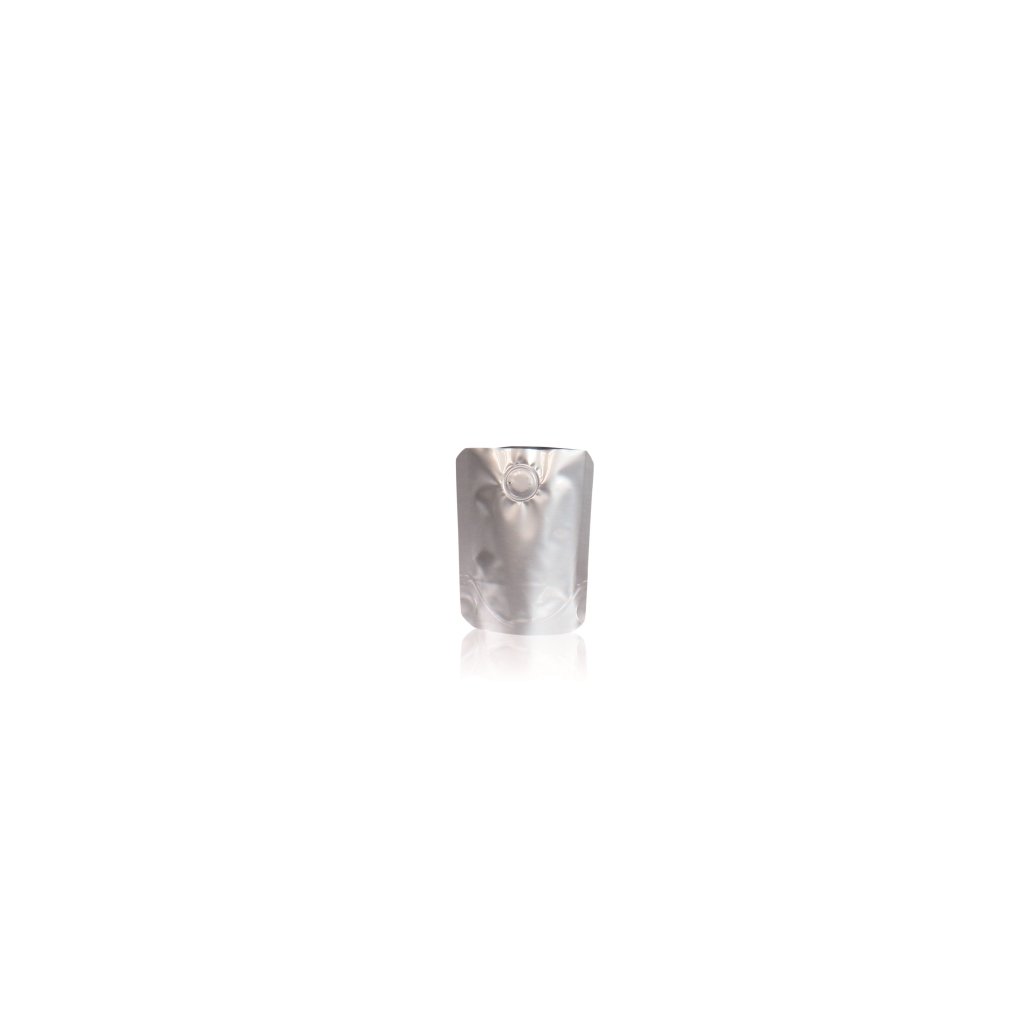 Lami Pouch med ventil 80 mm x 100 mm Sølv
