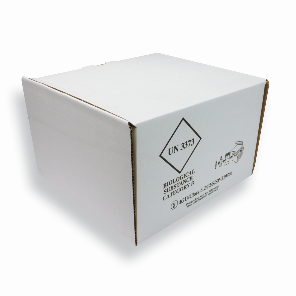 Papkasse til EPS Box 244 mm x 259 mm Hvid
