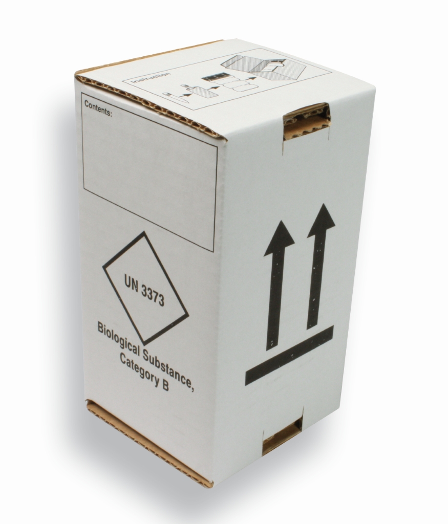 Box för Green DG-behållare UN3373 (500ml) Vit