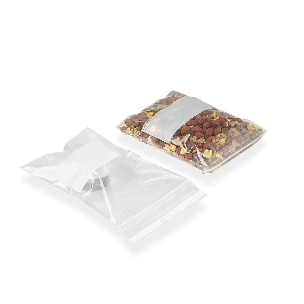 Sachets zip avec adhésif 150 mm x 200 mm Translucide