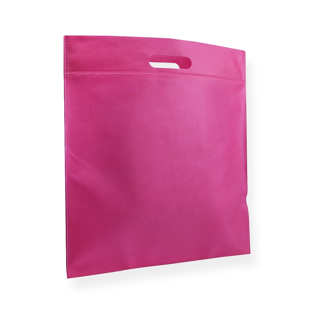 Uvævede bæreposer 400 mm x 450 mm Pink
