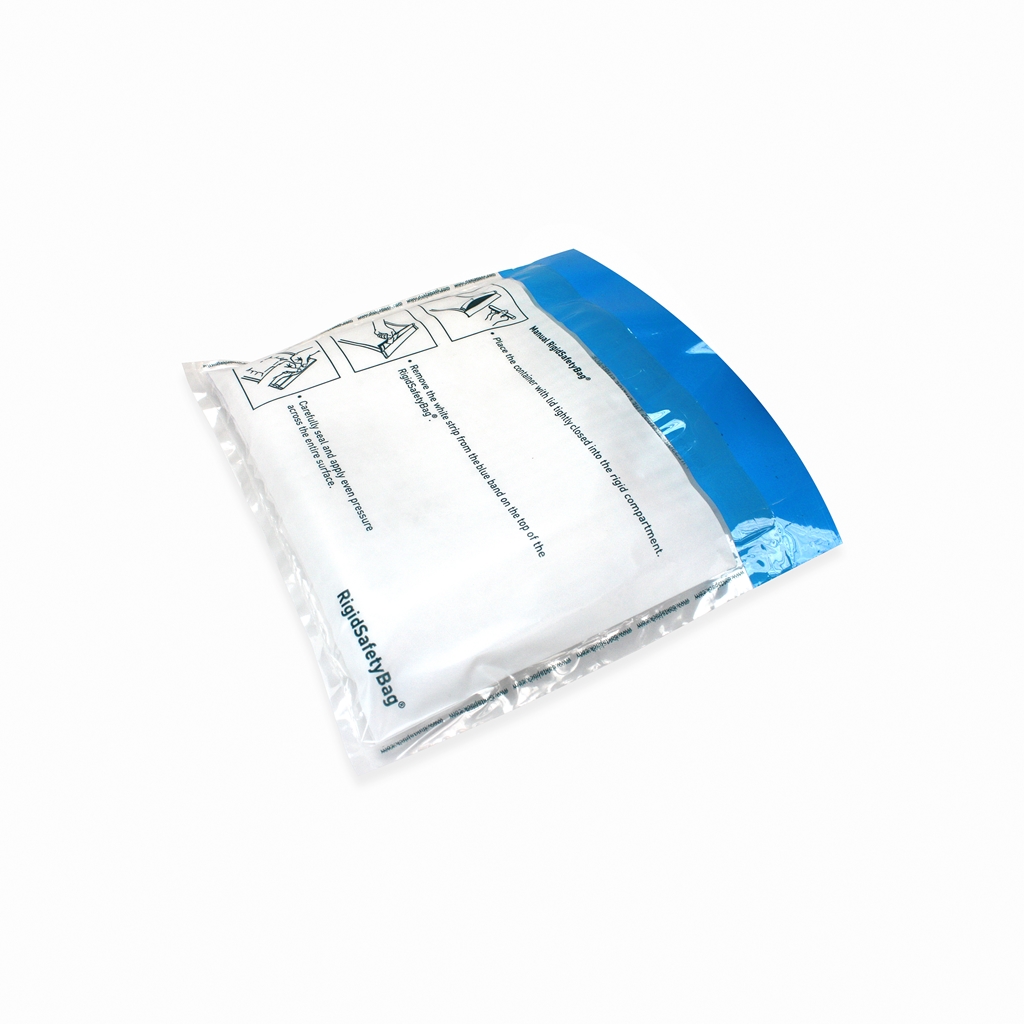 Rigid Safetybag 5 posities Internationaal 95 kPa 200 mm x 210 mm Wit