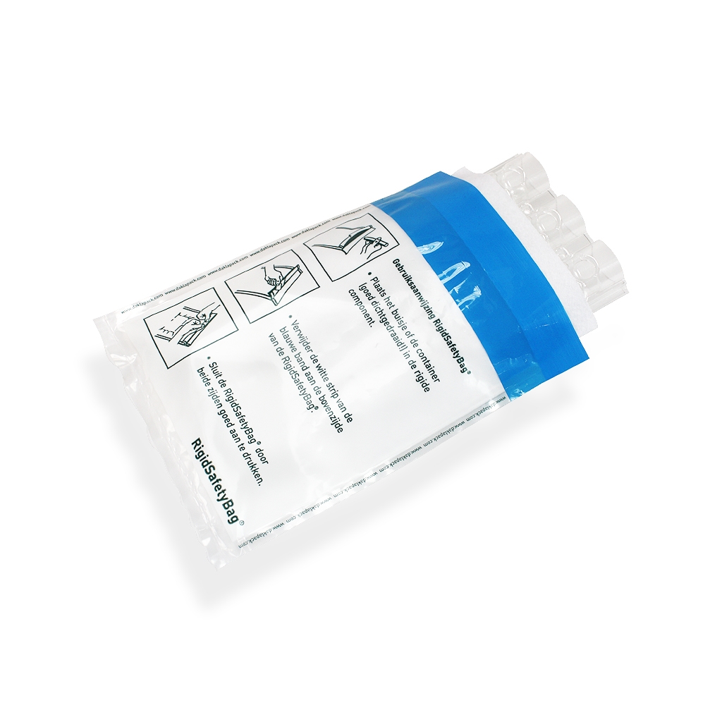 Rigid Safetybag 3 posities NL versie 95 kPa 150 mm x 200 mm Wit