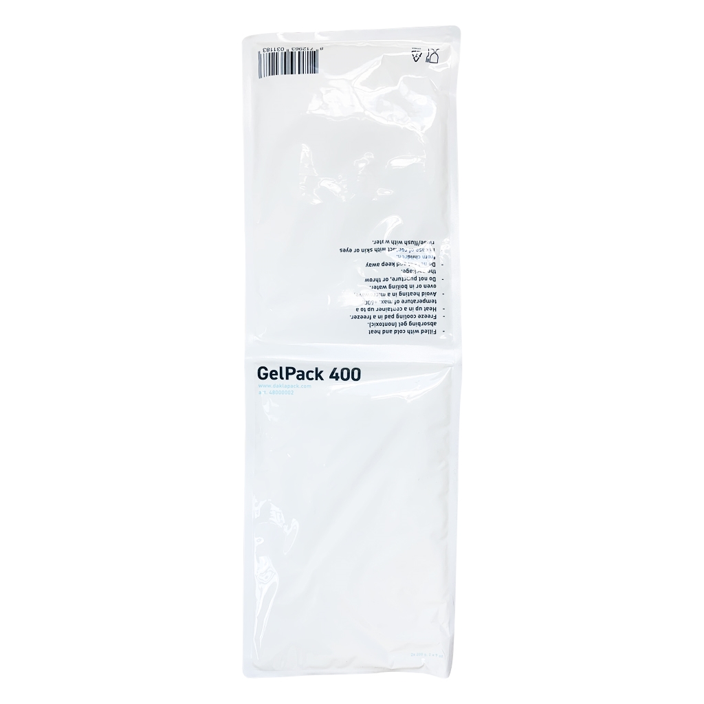 Gelpack 2 x 200 gram 150 mm x 445 mm Wit