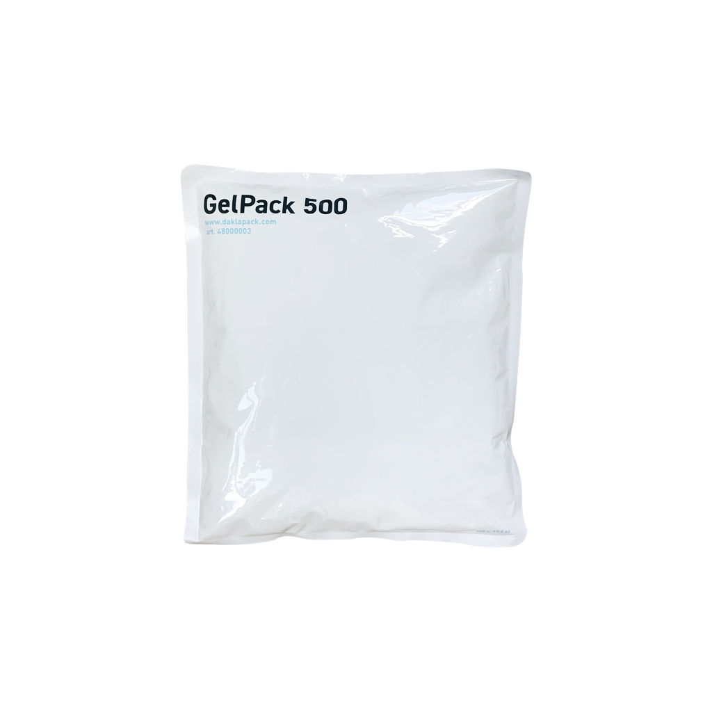 Gelpack 500 gram 175 mm x 195 mm Wit