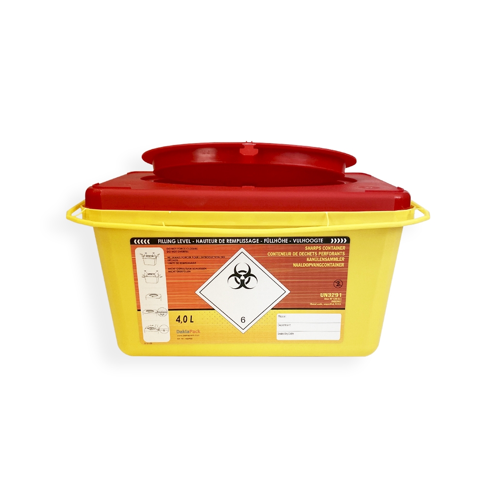 Daklapack-Safebox Naaldencontainer Prime 4 ltr. 190 mm x 280 mm Gul