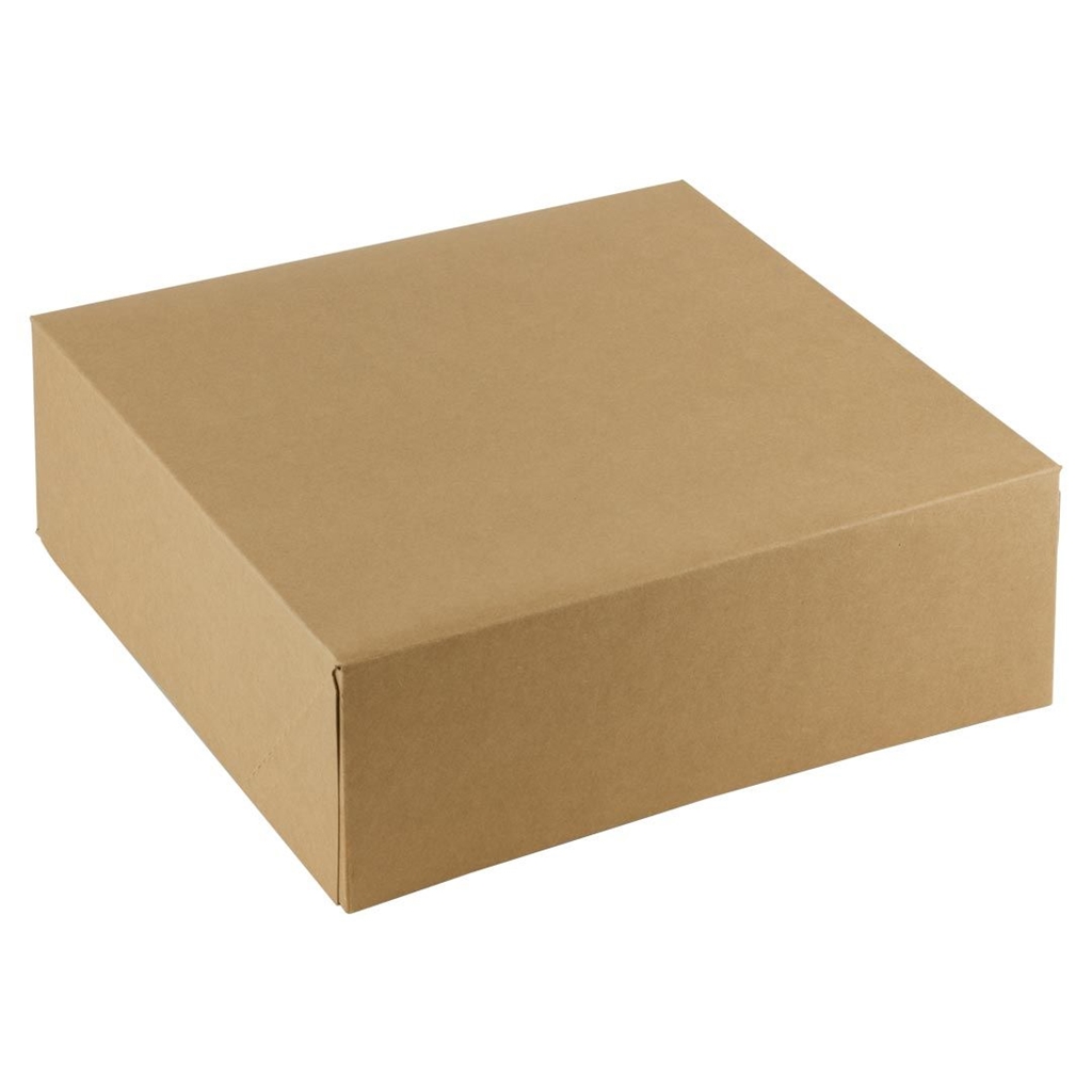 FSC Taartdoos kraft 260 mm x 260 mm Kraft