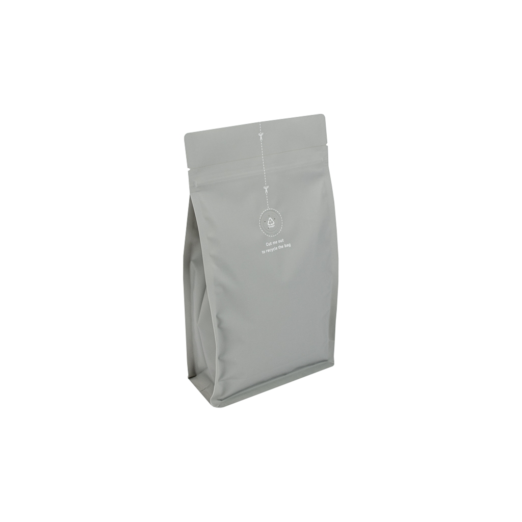 Boxpouch Grey LDPE with Valve 155 mm x 280 mm Gris