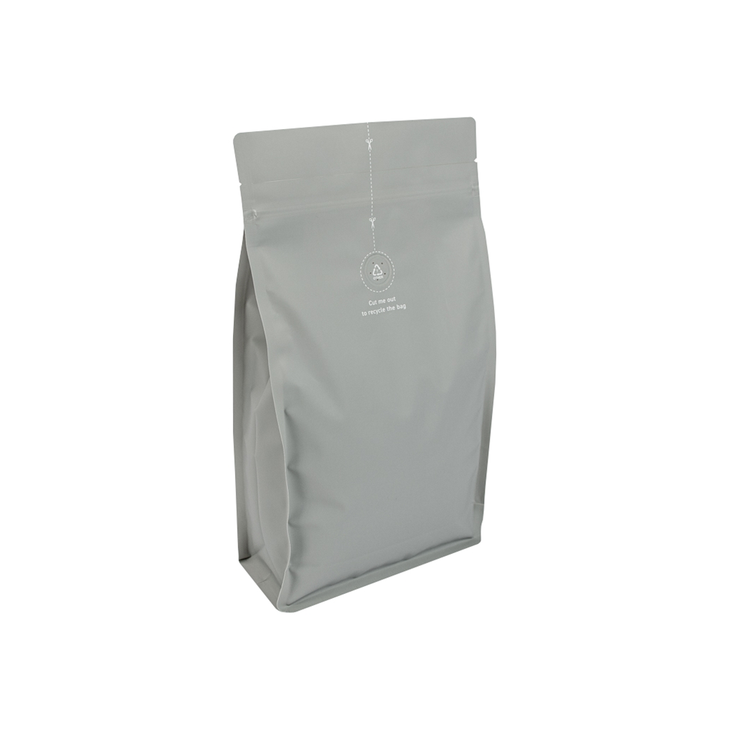 Boxpouch Grey LDPE with Valve 180 mm x 325 mm Grå