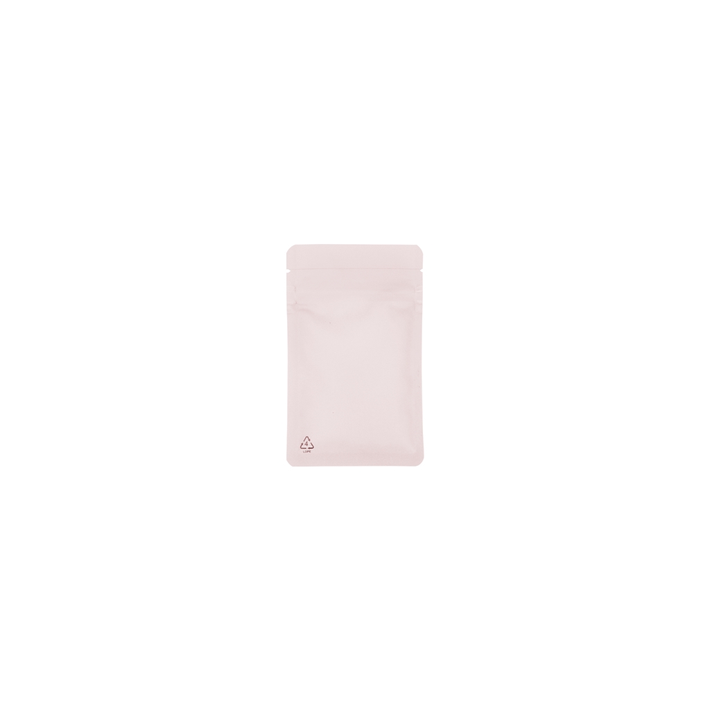 Genanvendelig flade pose med genluk 70 mm x 110 mm Pink