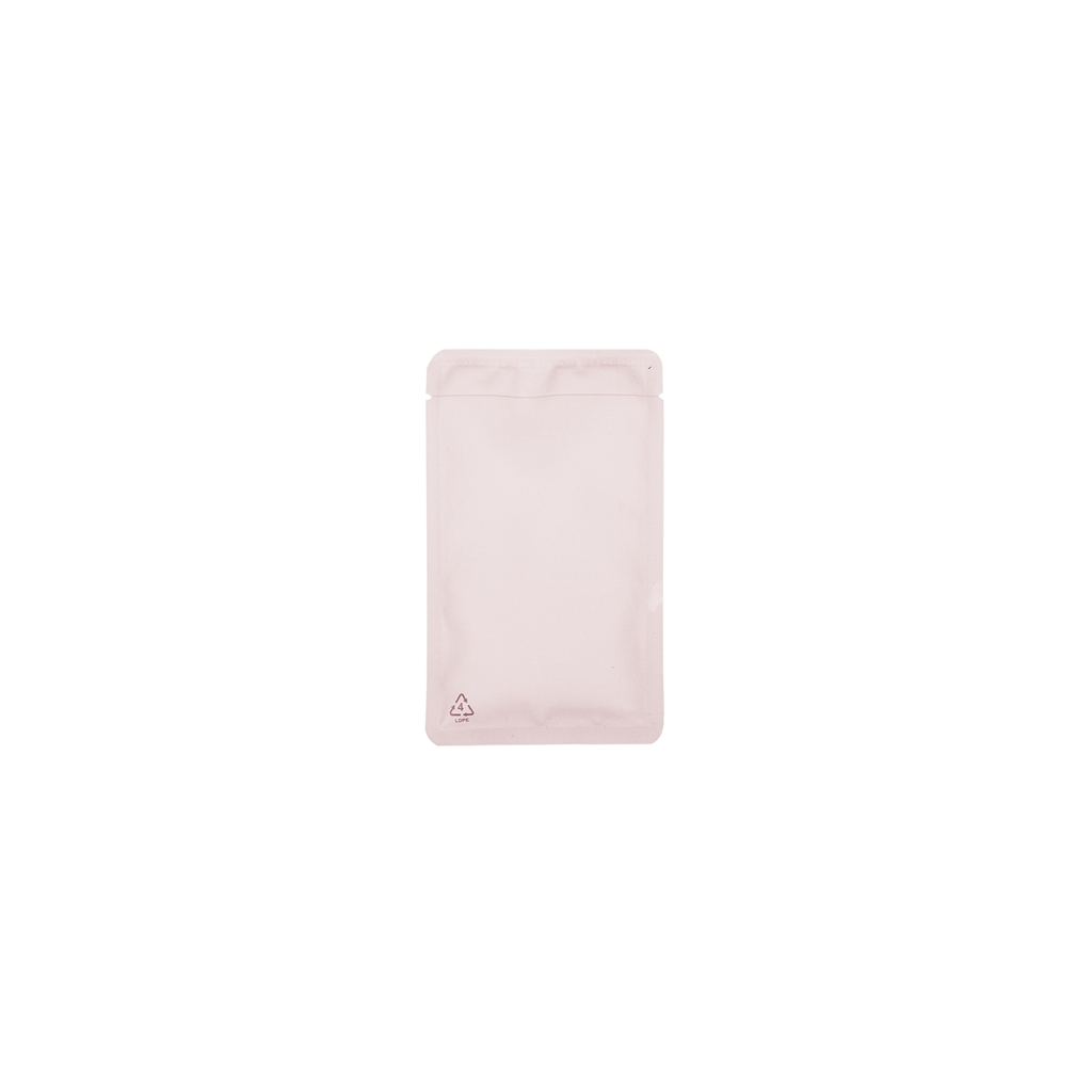 Genanvendelig flade pose 80 mm x 130 mm Pink