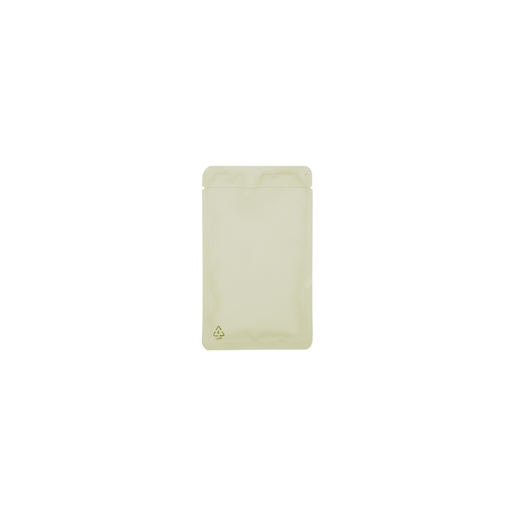 Recyclable vlakke zak 80 mm x 130 mm Grijs
