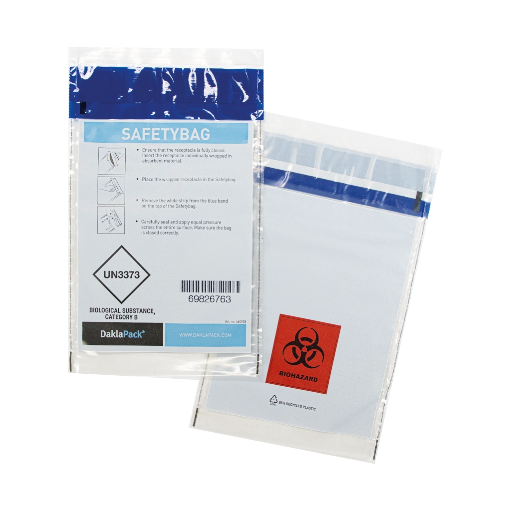 Safetybag recycled privacy safe 165 mm x 285 mm Transparent