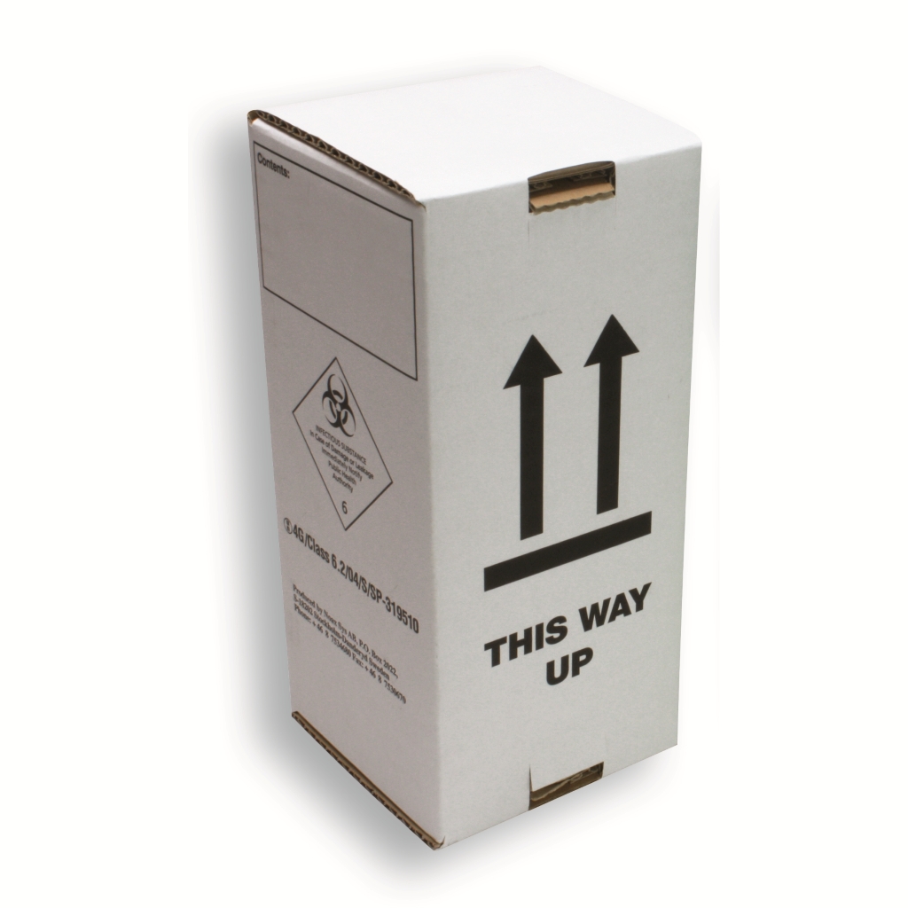 Boîte carton pour Container vert UN2814 - 500 ml Blanc