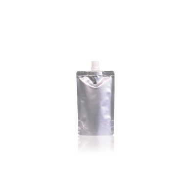Spouted pouch ø10mm 90 mm x 145 mm Silver